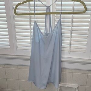 Abercrombie Fitch powder blue tank detail straps